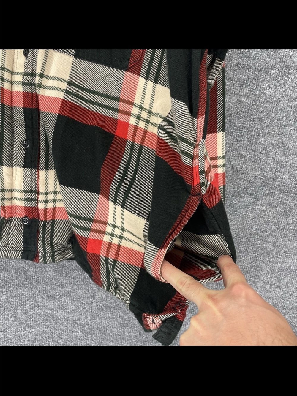 Filson Womens XXL Flannel Shirt Jacket Plaid Button Up Tartan Red Cotton Shacket - Picture 6 of 12